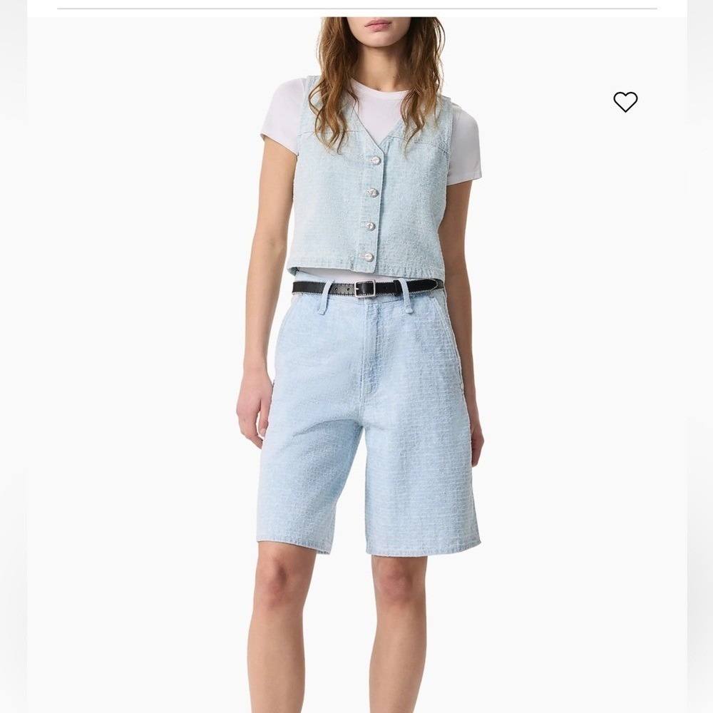 rag & bone The McKenna Tailored Textured Tweed Cotton Shorts Bermuda Size 26 NWT